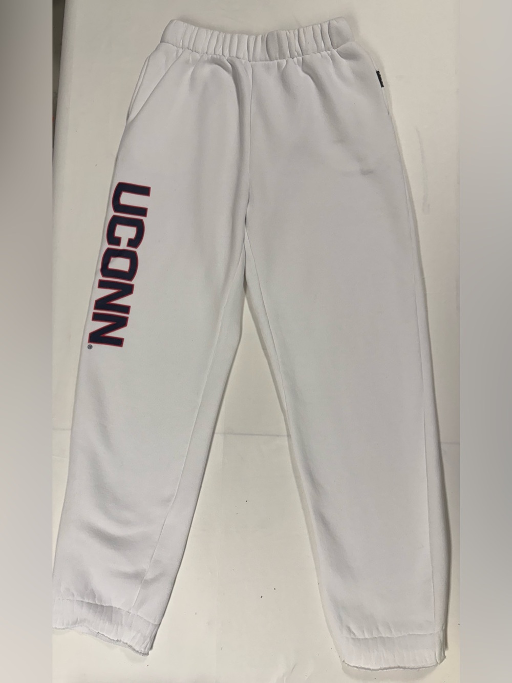UConn Hype and Vice White Fleece Joggers Sweatpants Women’s M